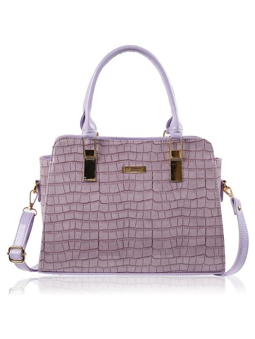 purple leatherette (pu) handbag - 19695863 - Very Small Image - 1