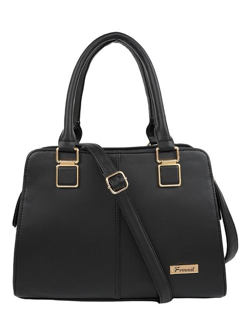 black leatherette (pu) handbag - 19695882 - Very Small Image - 1