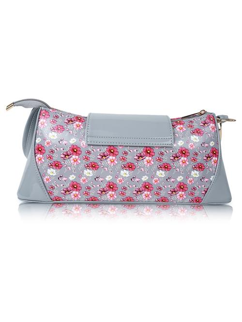 grey leatherette (pu) handbag - 19695949 - Very Small Image - 1