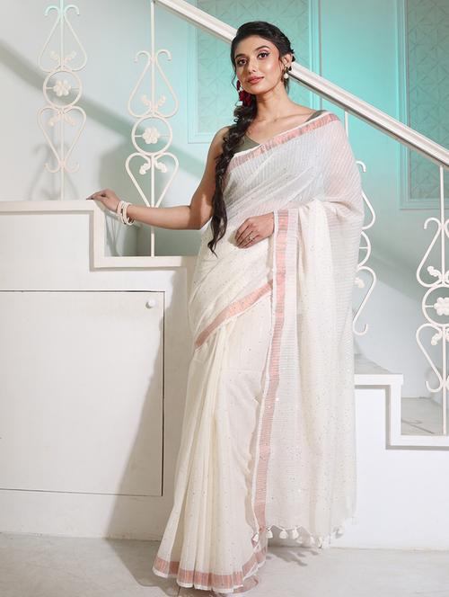 women's embellished saree with blouse - 19696149 - Very Small Image - 1