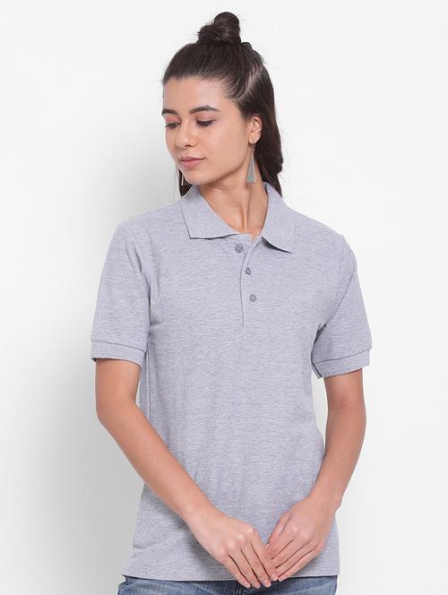 women's plain polo neck t-shirt - 19696767 - Very Small Image - 1