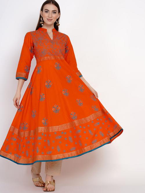 women's flared kurta - 19697393 - Very Small Image - 1