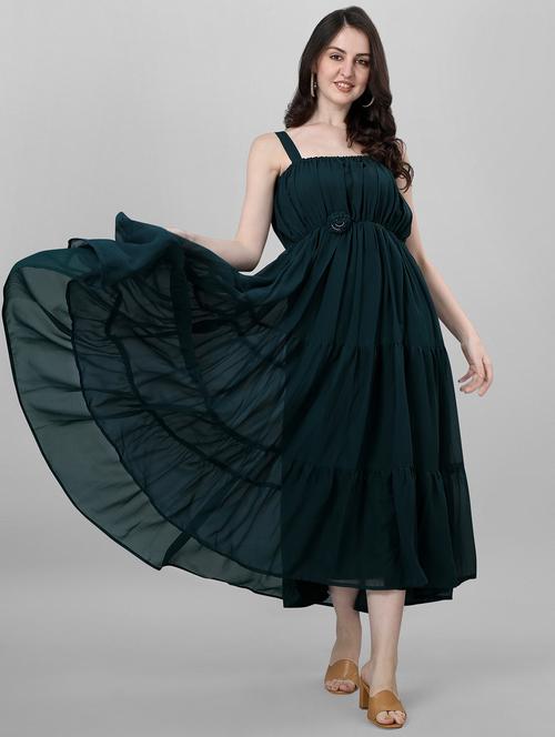 solids fit &flare dress - 19698551 - Very Small Image - 1