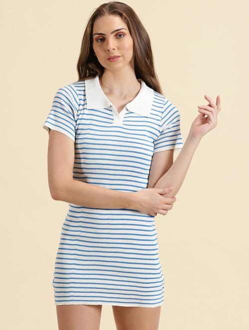 Women's Sheath Striped Dress - 19698830 - Very Small Image - 1