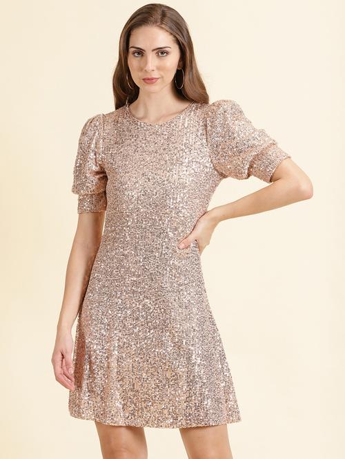 women's  self design dress - 19698847 - Very Small Image - 1