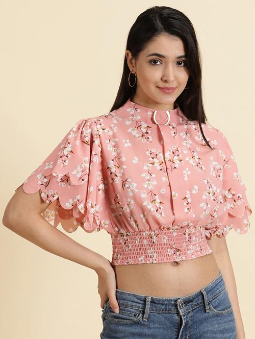 women's crop high neck top - 19699138 - Very Small Image - 1