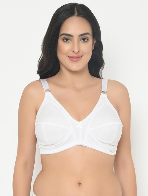 white cotton plus bra - 19699306 - Very Small Image - 1
