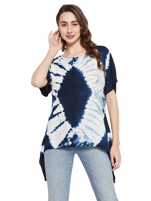 women's asymmetric round neck top - 19699398 - Very Small Image - 1