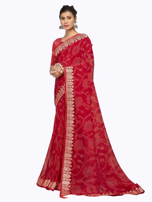 women's embroidered saree - 19700063 - Very Small Image - 1