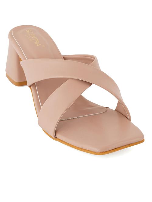 nude synthetic slip on sandals - 19700223 - Very Small Image - 1