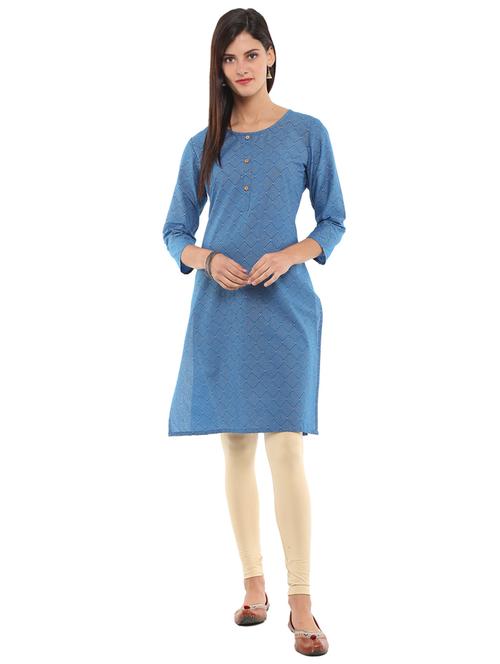 women boat neck printed straight kurta - 19700606 - Very Small Image - 1