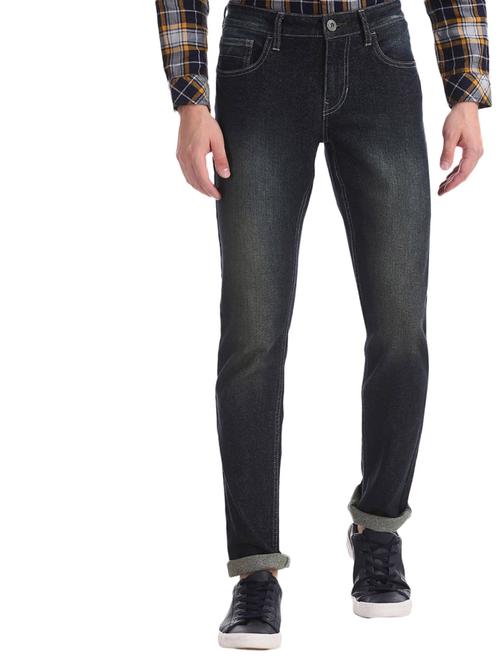 solids cotton plain jeans - 19701484 - Very Small Image - 1