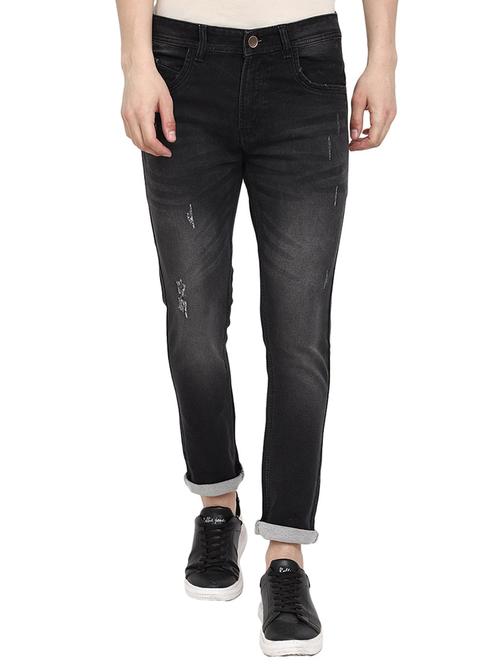 mens slim fit distressed jeans - 19701488 - Very Small Image - 1