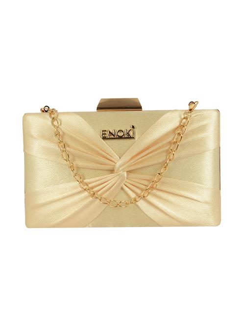 gold solid clutch - 19706550 - Very Small Image - 1