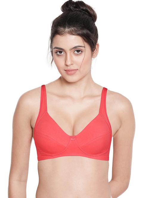 orange cotton blend tshirt bra - 19706991 - Very Small Image - 1