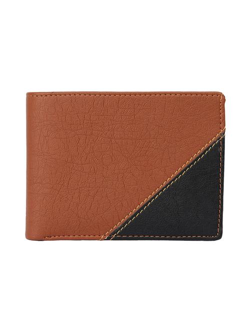 Tan Leatherette Wallet - 19707794 - Very Small Image - 1