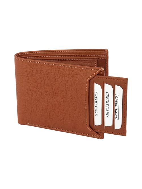 Tan Leatherette Wallet - 19707795 - Very Small Image - 1