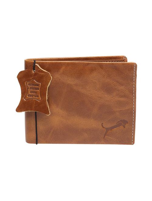 Tan Genuine Leather Wallet - 19707816 - Very Small Image - 1