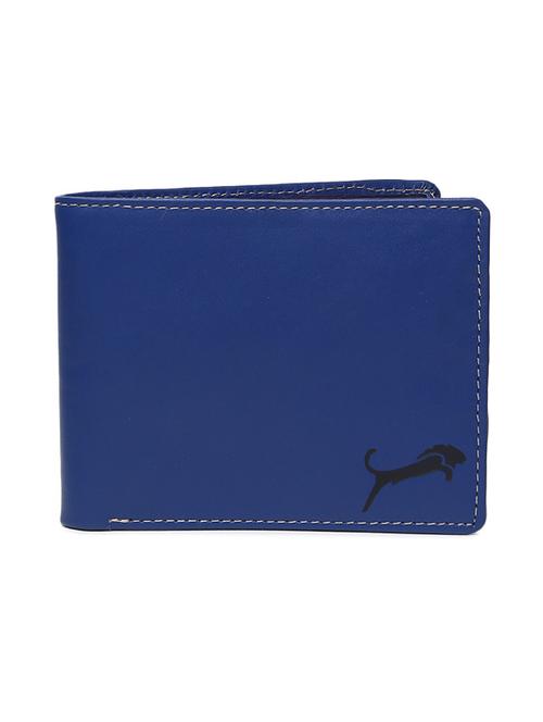 Blue Genuine Leather Wallet - 19707842 - Very Small Image - 1