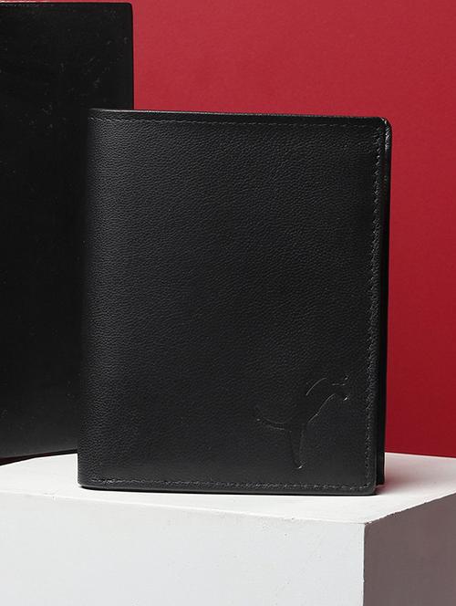 black genuine leather wallet - 19707846 - Very Small Image - 1