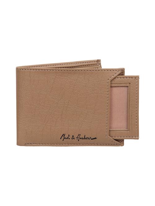 Beige Leatherette Wallet - 19707895 - Very Small Image - 1