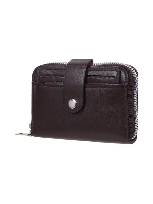 Brown Leatherette Wallet - 19707952 - Very Small Image - 1