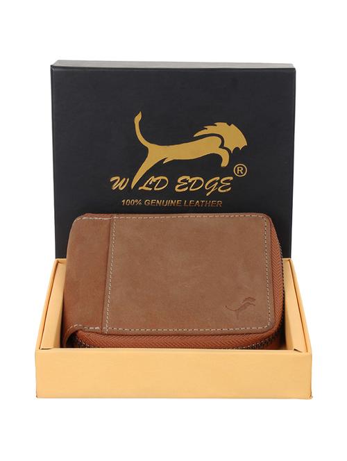Brown Genuine Leather Wallet - 19707971 - Very Small Image - 1