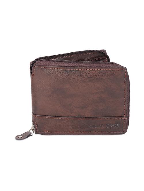 Brown Genuine Leather Wallet - 19707973 - Very Small Image - 1
