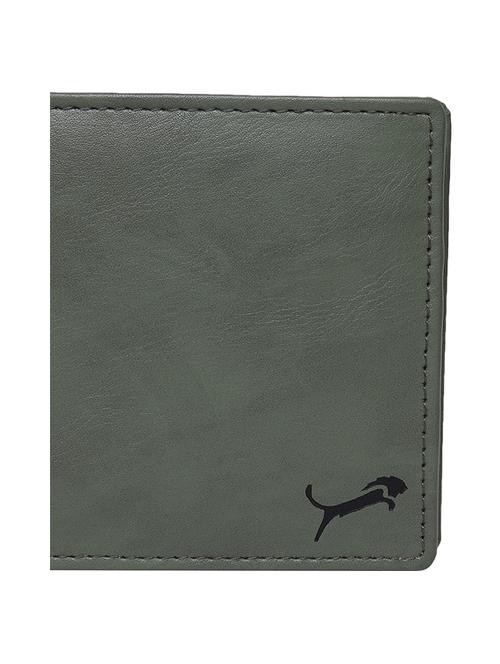 Green Genuine Leather Wallet - 19707979 - Very Small Image - 1