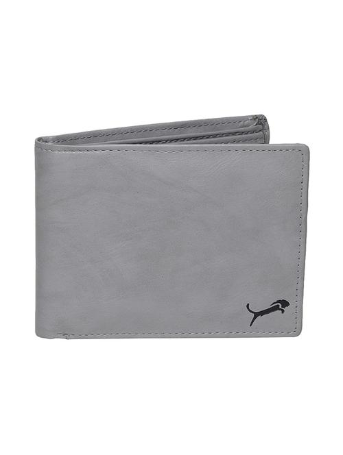 Grey Genuine Leather Wallet - 19707981 - Very Small Image - 1