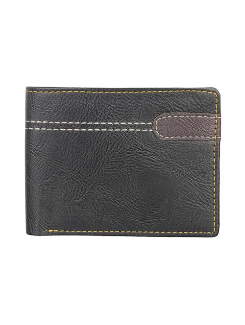Black Leatherette Wallet - 19708025 - Very Small Image - 1