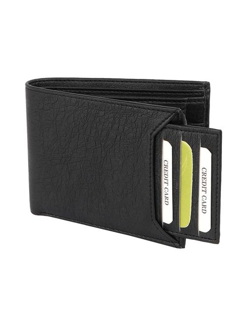 Black Leatherette Wallet - 19708028 - Very Small Image - 1
