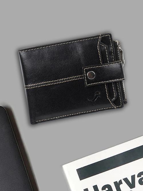 Black Leatherette Wallet - 19708036 - Very Small Image - 1