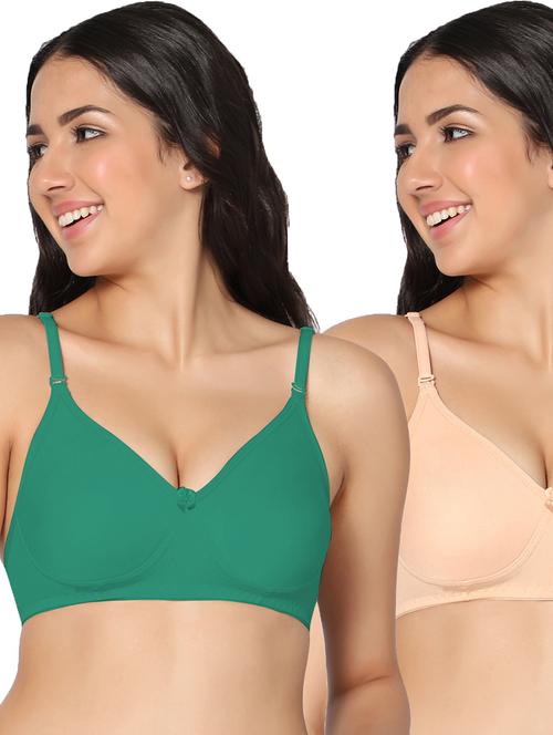 multi colored cotton tshirt bra - 19710549 - Very Small Image - 1