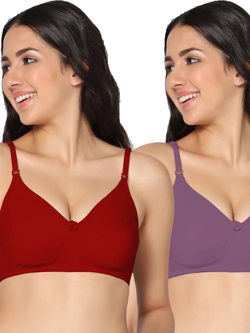 multi colored cotton tshirt bra - 19710592 - Very Small Image - 1