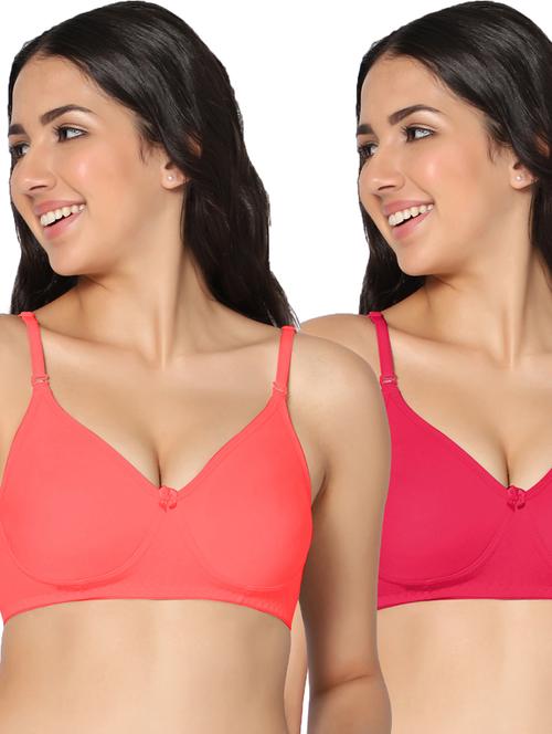 multi colored cotton tshirt bra - 19710599 - Very Small Image - 1