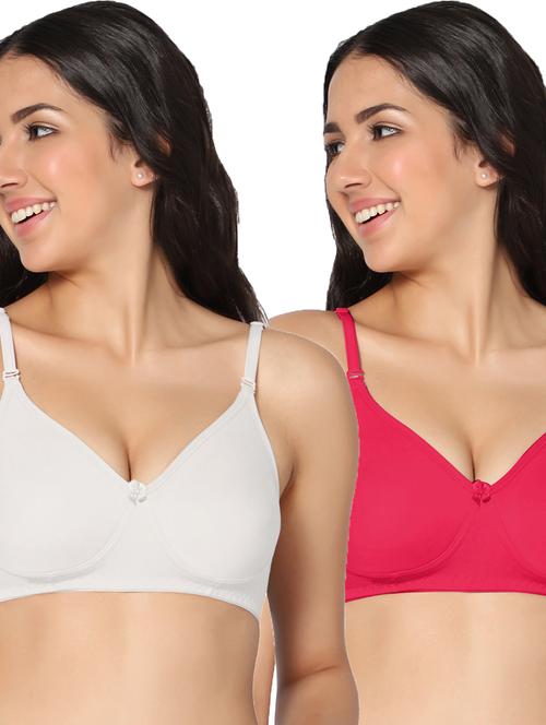 multi colored cotton tshirt bra - 19710609 - Very Small Image - 1