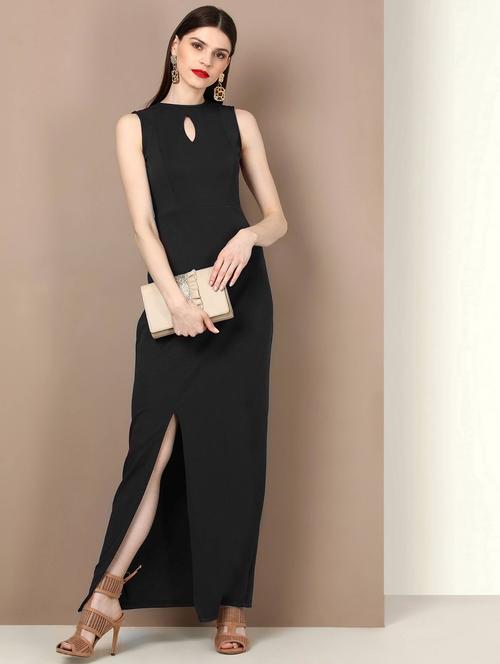 women's bodycon solid dress - 19711779 - Very Small Image - 1