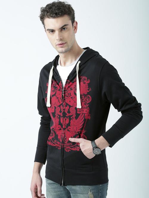 mens front print sweatshirt - 19714386 - Very Small Image - 1