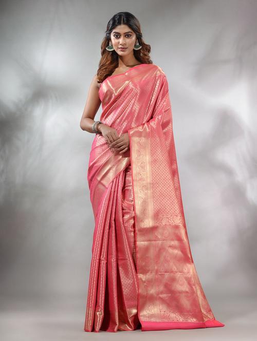 women's banarasi saree with blouse - 19717818 - Very Small Image - 1