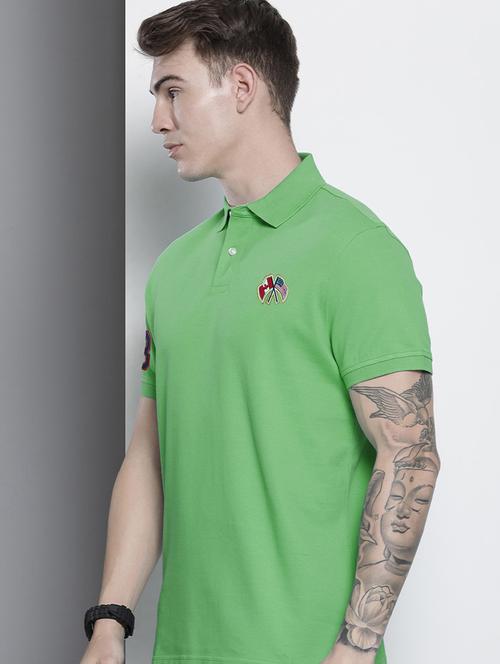 mens solid polo t-shirt  - 19718764 - Very Small Image - 1