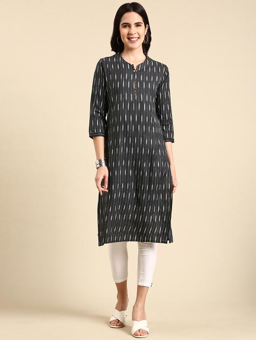 women's straight kurta - 19719211 - Very Small Image - 1