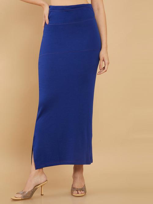 blue solid straight petticoat - 19720189 - Very Small Image - 1