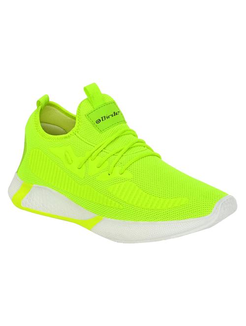 neon green solid lace up sport shoe - 19720667 - Very Small Image - 1