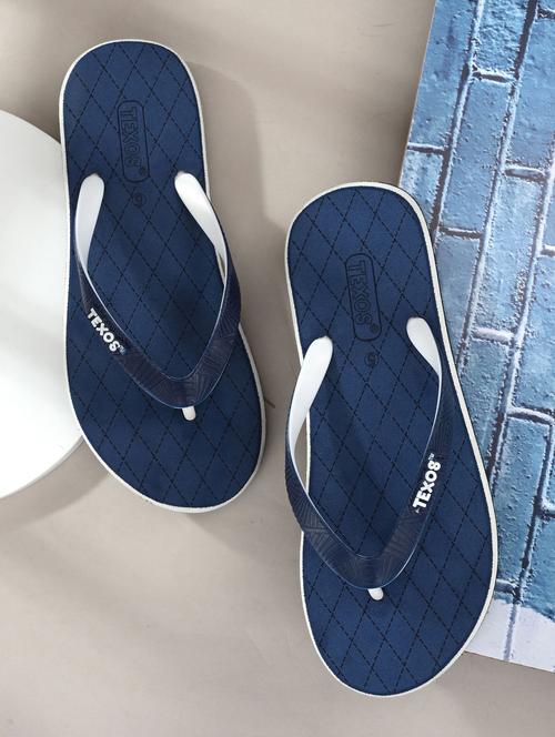 navy blue printed slippers  - 19720921 - Very Small Image - 1