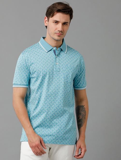 printed cotton polo t-shirt - 19723321 - Very Small Image - 1