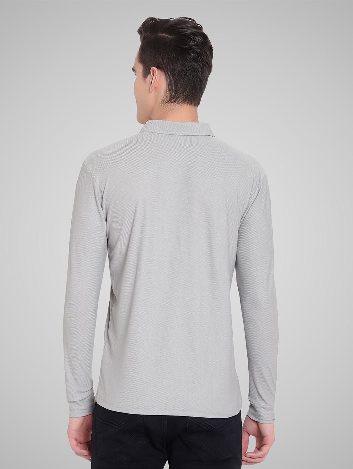 men polo neck solid t-shirt - 19723702 - Standard Image - 2