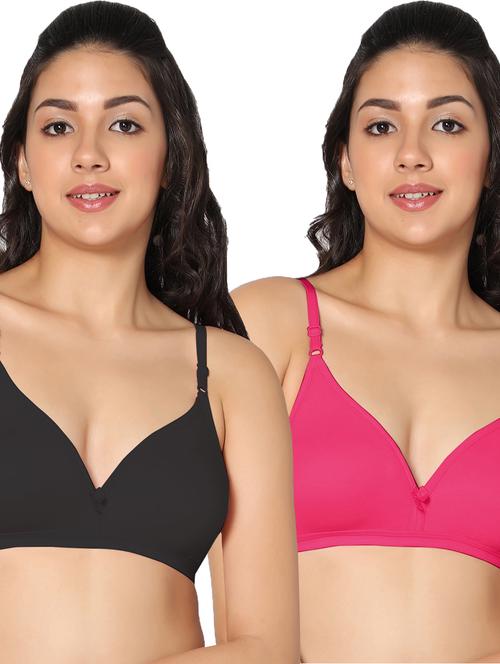 multi colored cotton tshirt bra - 19723924 - Very Small Image - 1