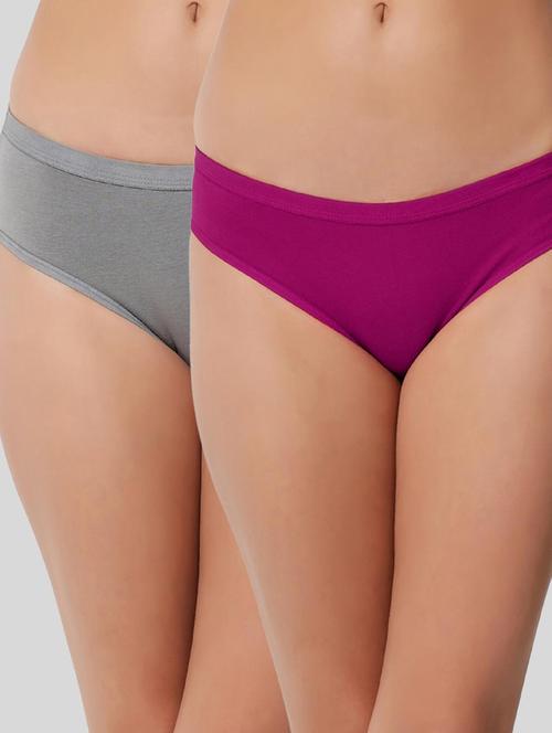 pack of 2 solid panty - 19724445 - Very Small Image - 1