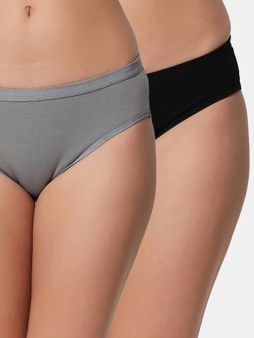 pack of 2 solid bikini panty - 19724471 - Very Small Image - 1